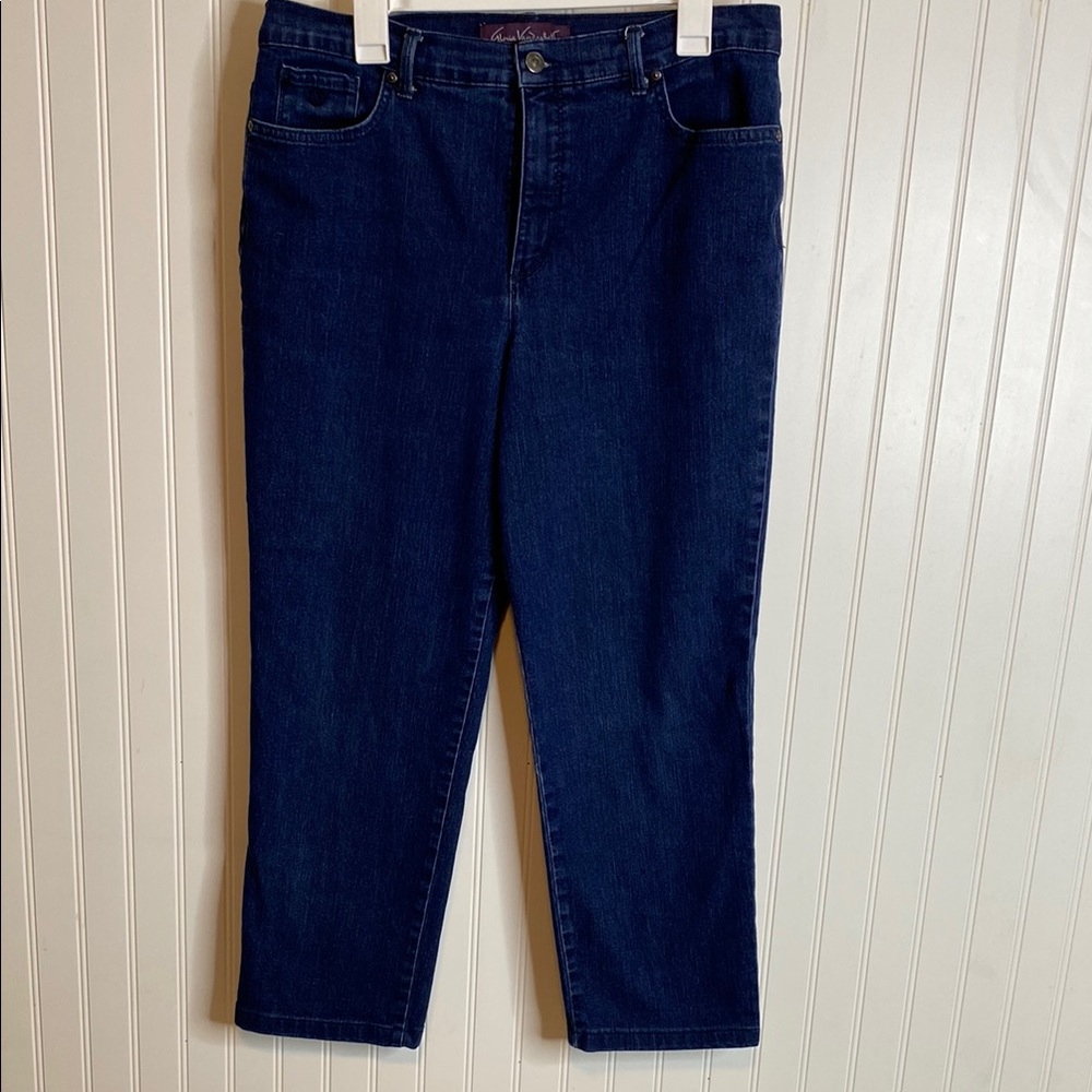 Gloria Vanderbilt Women's Dark Blue Amanda Jeans plus size 14